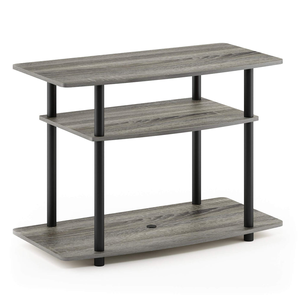 Furinno 3-Tier TV Stand - Tool-Free Entertainment Center, French Oak