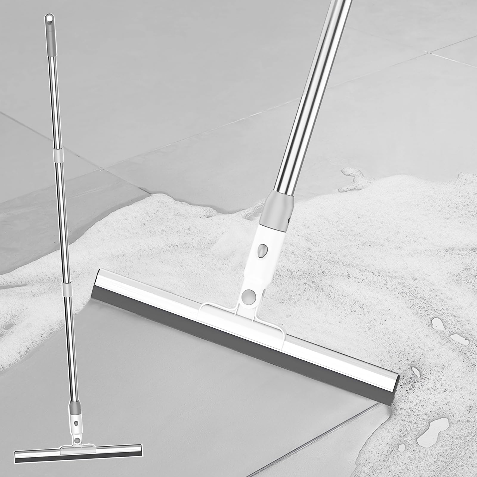 Silicone Floor Squeegee – 360° Magic Broom & Pet Hair Remover
