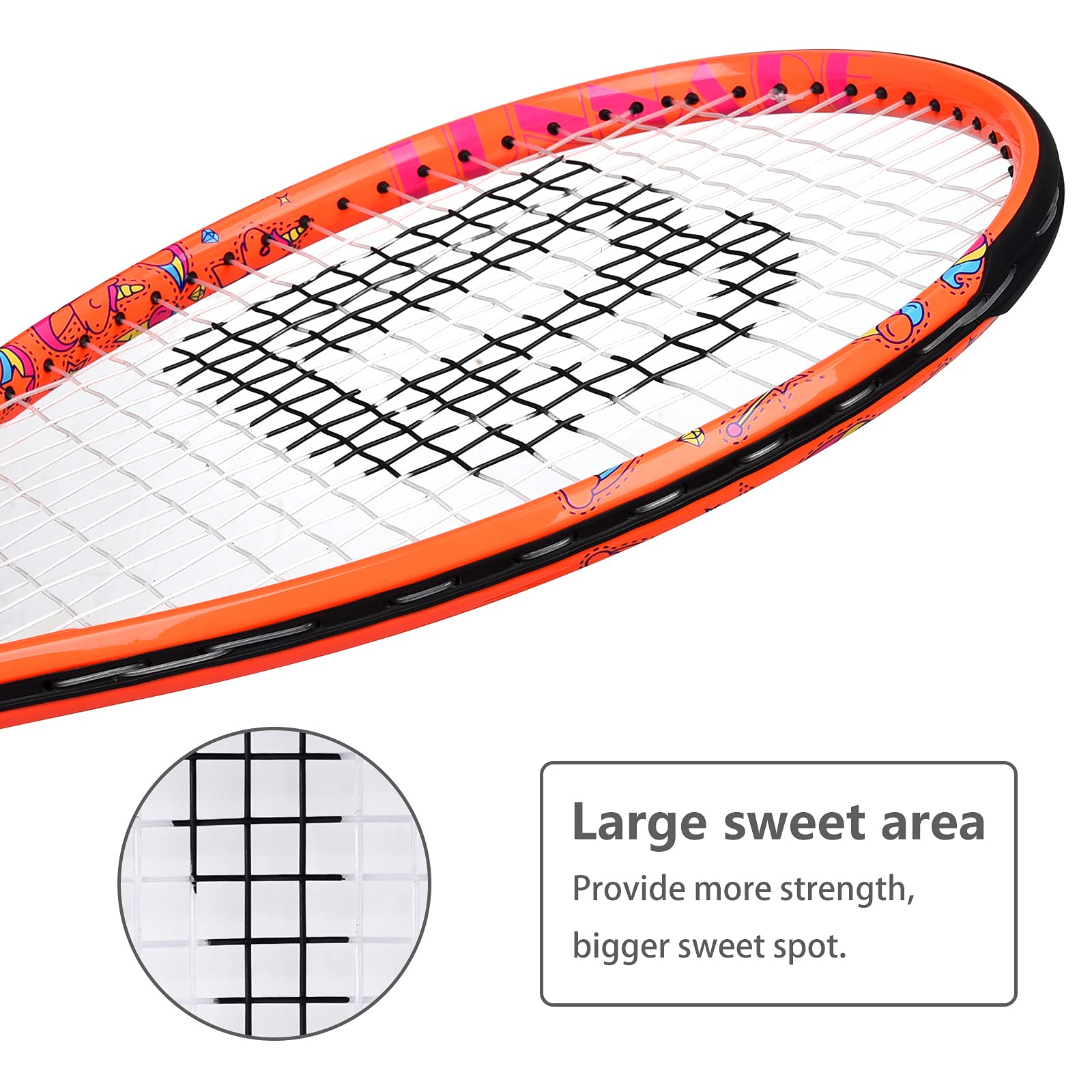 LUNNADE Kids Tennis Racket | Junior Youth Racquet with Cover, 19-25 Inch