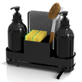 ISWUJIA 4-in-1 Kitchen Soap Dispenser Set with Sink Organizer & Brush