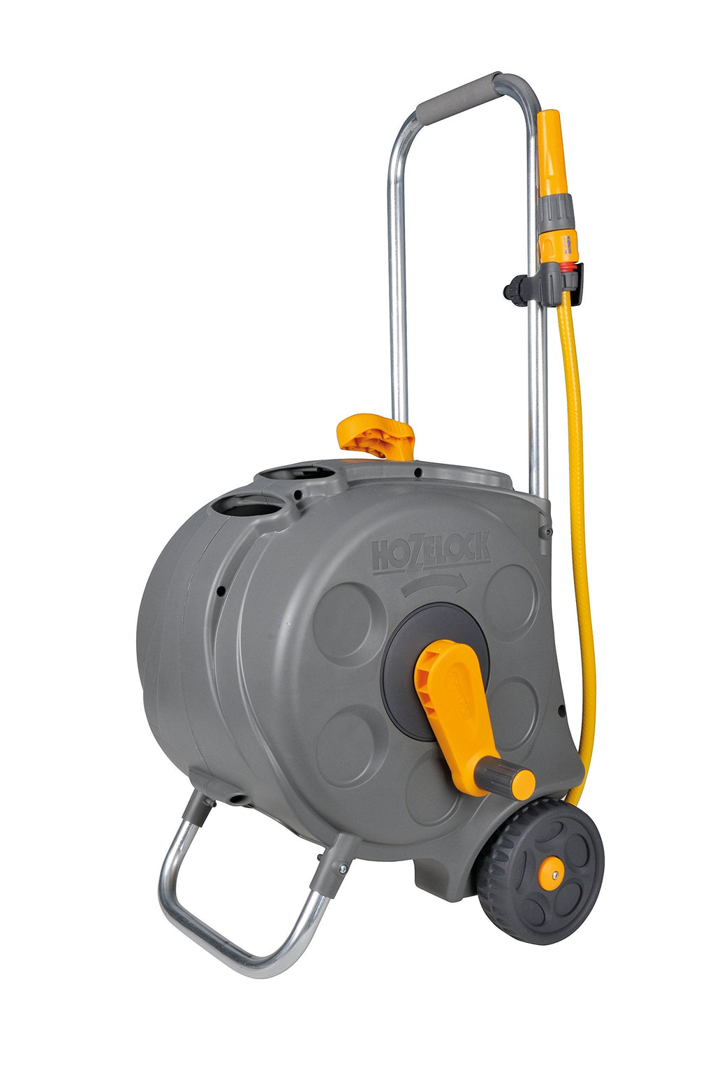 Hozelock Compact Cart Hose Reel - 30m Enclosed Portable Storage