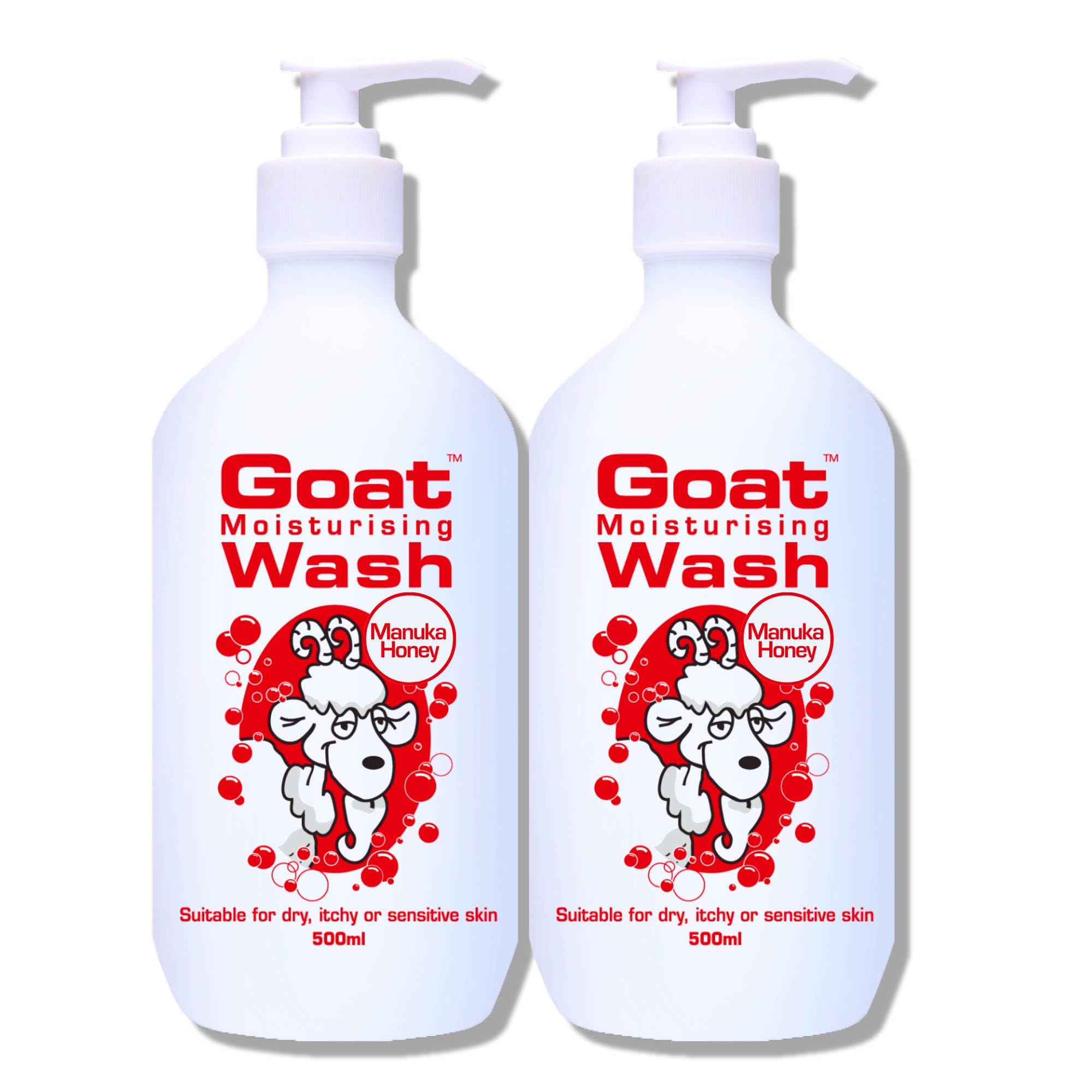 Goat Soap Manuka Honey Moisturizing Body Wash Duo Pack - 16.9 oz