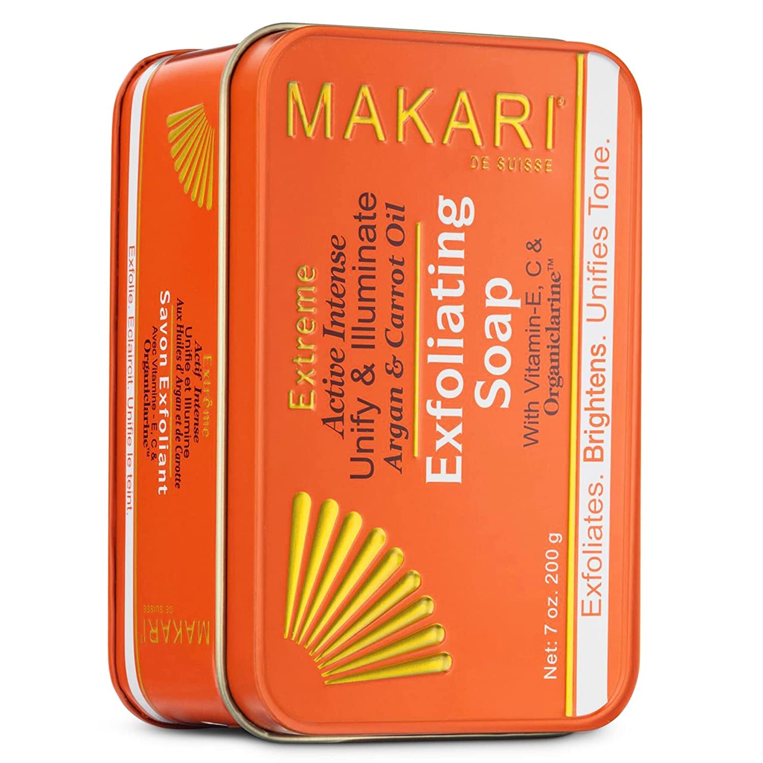 Makari Extreme Carrot & Argan Oil Bar Soap – Exfoliating Skin Lightening