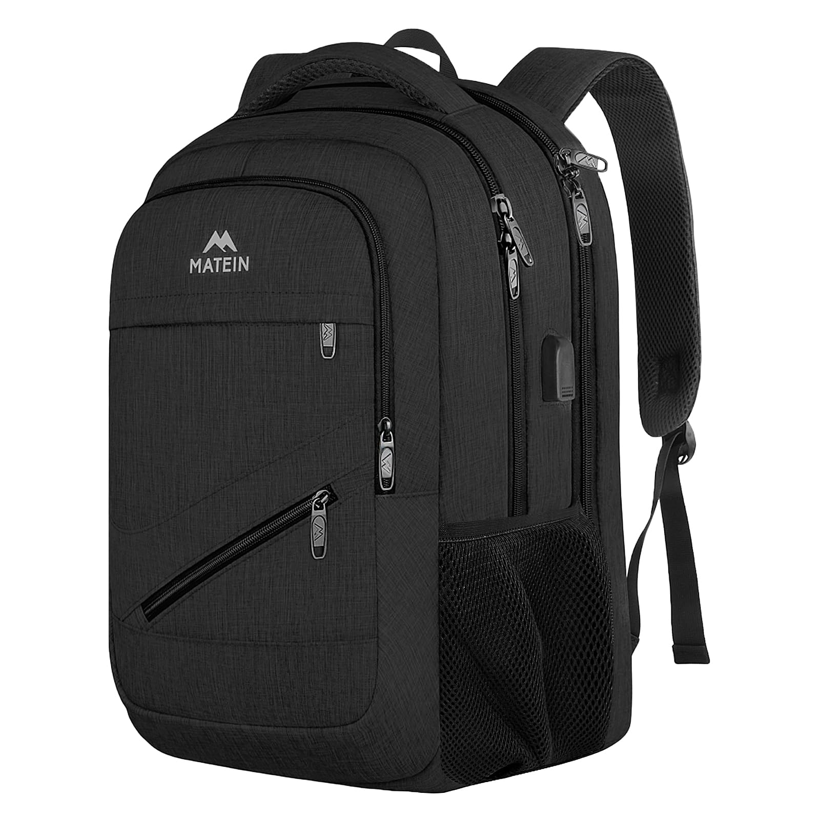 Matein 17 Inch Travel Laptop Backpack | Water Resistant USB Charging Bag