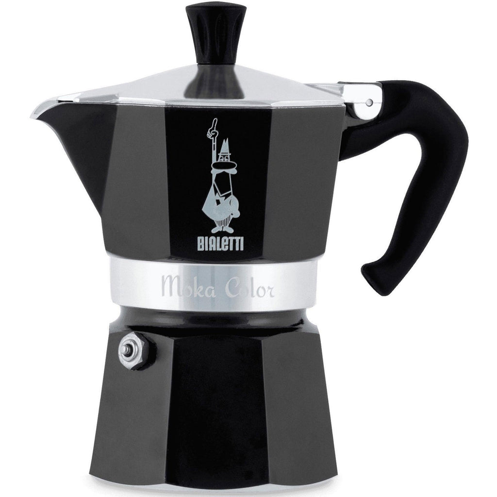Bialetti Moka Express 3-Cup Stovetop Espresso Maker - Black Aluminum