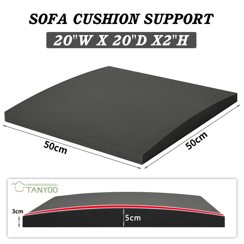 TANYOO Sofa Cushion Support - High Density Foam Sag Repair - 3 Pack