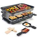 Hengbo 8 Person Raclette Grill – 1500W Non-Stick Indoor Electric BBQ