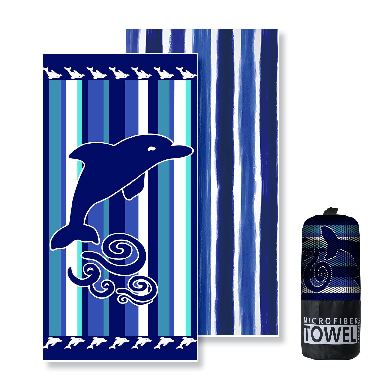 Lorymachy Microfibre Beach Towel – 180x100cm Sand-Free Quick-Dry XXL