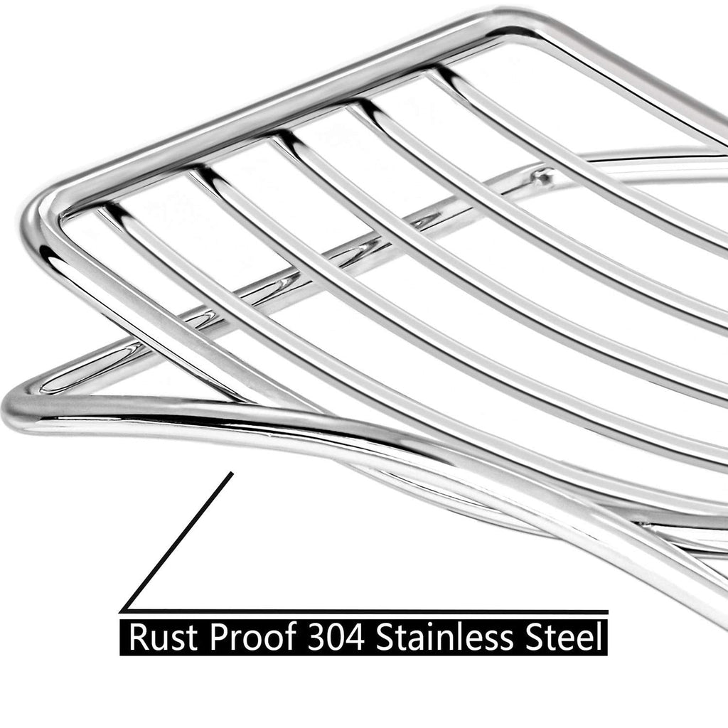 GUUKAR Soap Dish Stainless Steel Bar Soap Holder for Shower Bathroom, Self-draining Soap Dishes Sponge Holder for Kitchen Sink - image 2