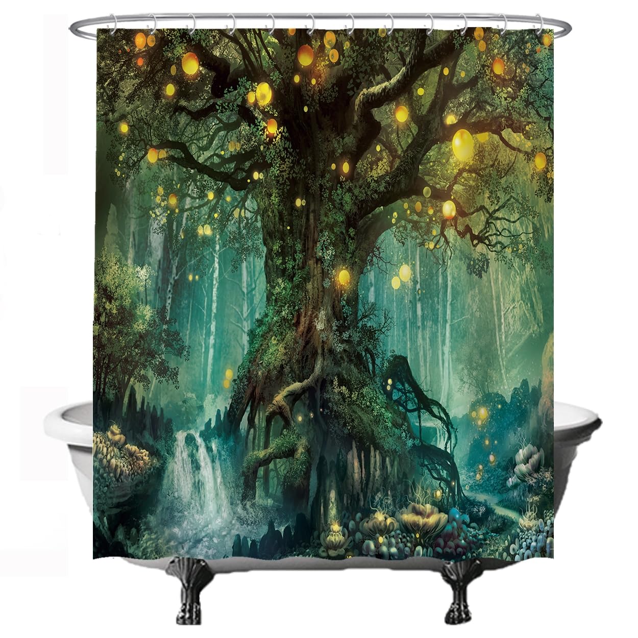 Fairy Tale Magic Forest Shower Curtain – 180x200cm Polyester