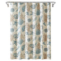 Jolof Store Starfish & Seashells Fabric Shower Curtain - 72x72 Ivory