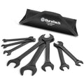 DURATECH 8-Piece Super-Thin Metric Open End Wrench Set | 5.5-27mm