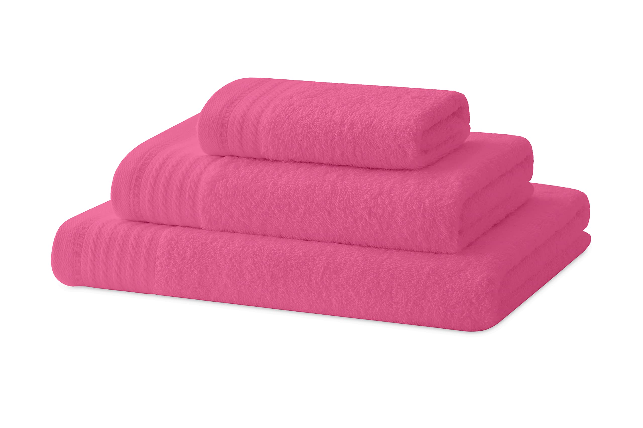 Degrees Home 3-Piece Bath Towel Set | 100% Cotton 480gsm Absorbent
