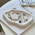 CESTATIVO Cloud Ceramic Jewellery Dish – White Trinket Tray & Ring Holder