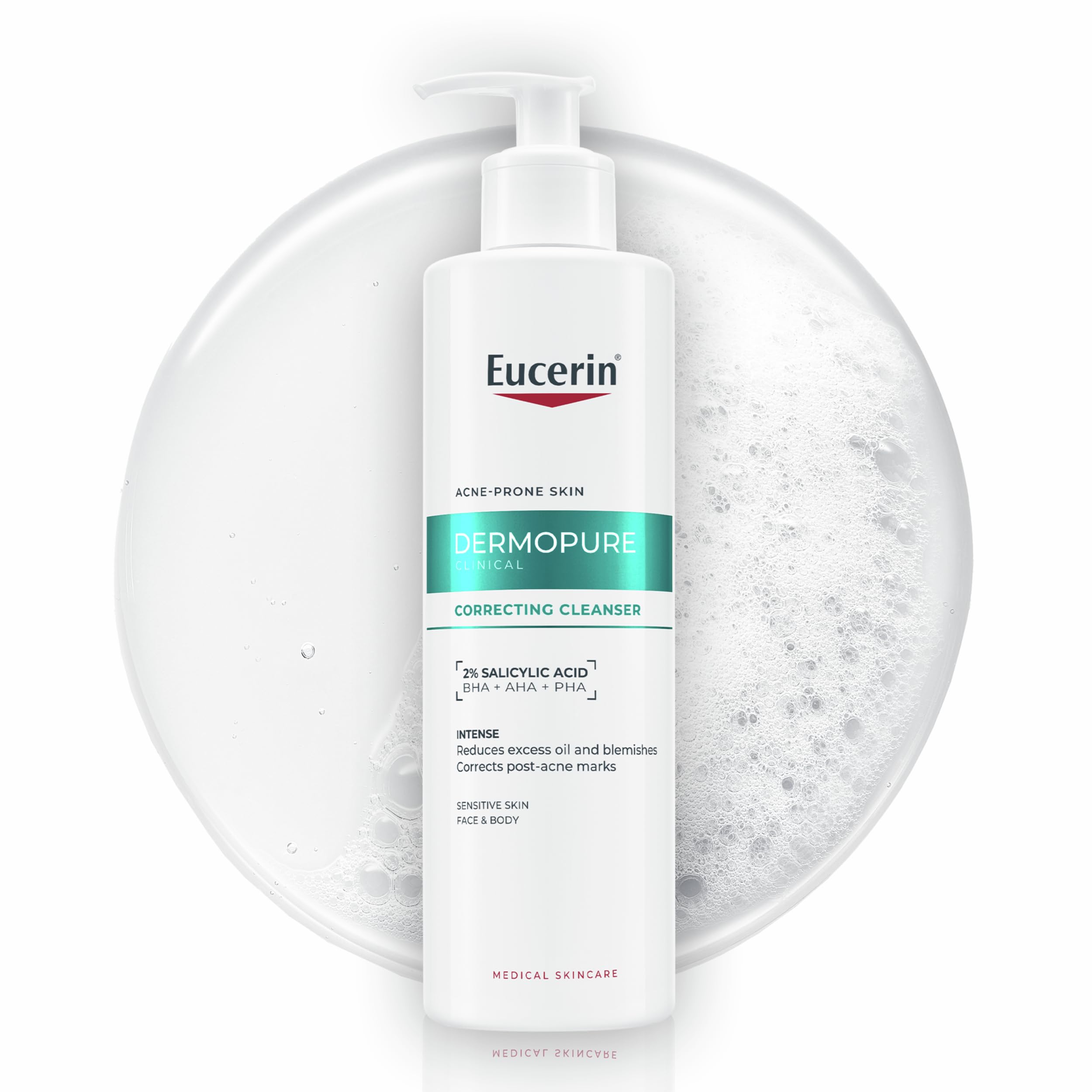 Eucerin Dermopure Clinical Correcting Cleanser | 2% Salicylic Acid | 400ml