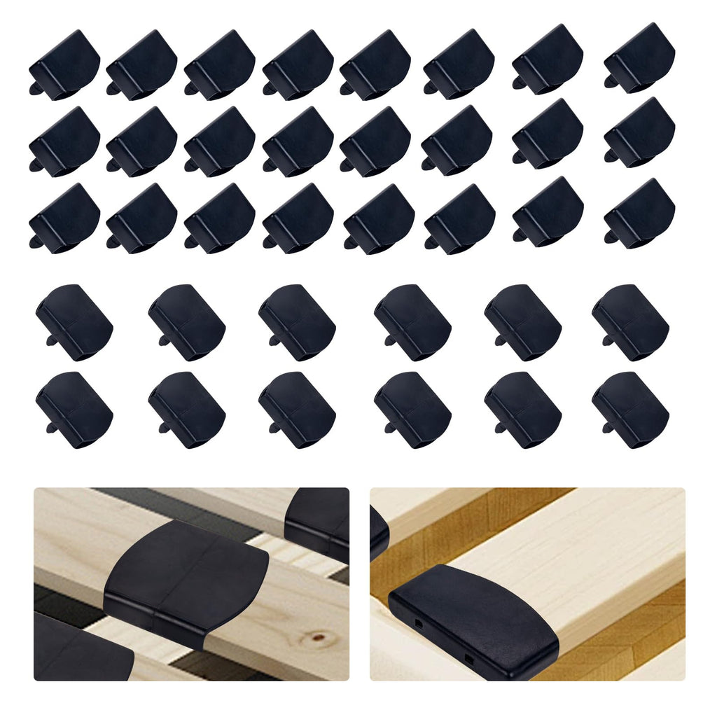 36 Pcs Bed Slat Holders Kit - Plastic Bed Slat Caps & Centre Caps - Side Slat Brackets 55mm x 9mm Inside - image 1