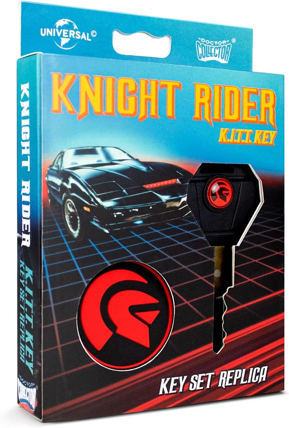 Knight Rider KITT Replica Car Key and Keychain Set by Snaps