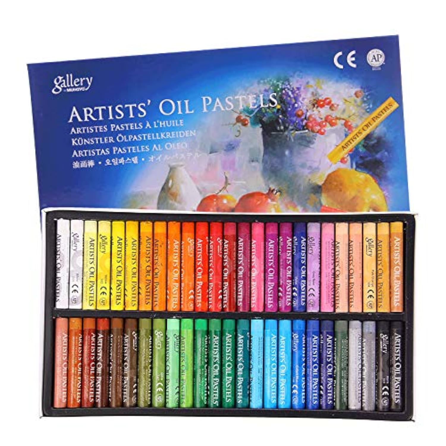 XGOPTS Professional Oil Pastel Set – 50 Colors Soft Drawing Crayons