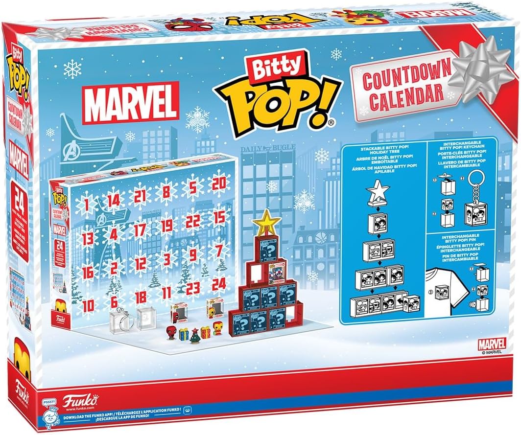 Funko Bitty Pop! Marvel Comics Advent Calendar - 24 Collectible Figures