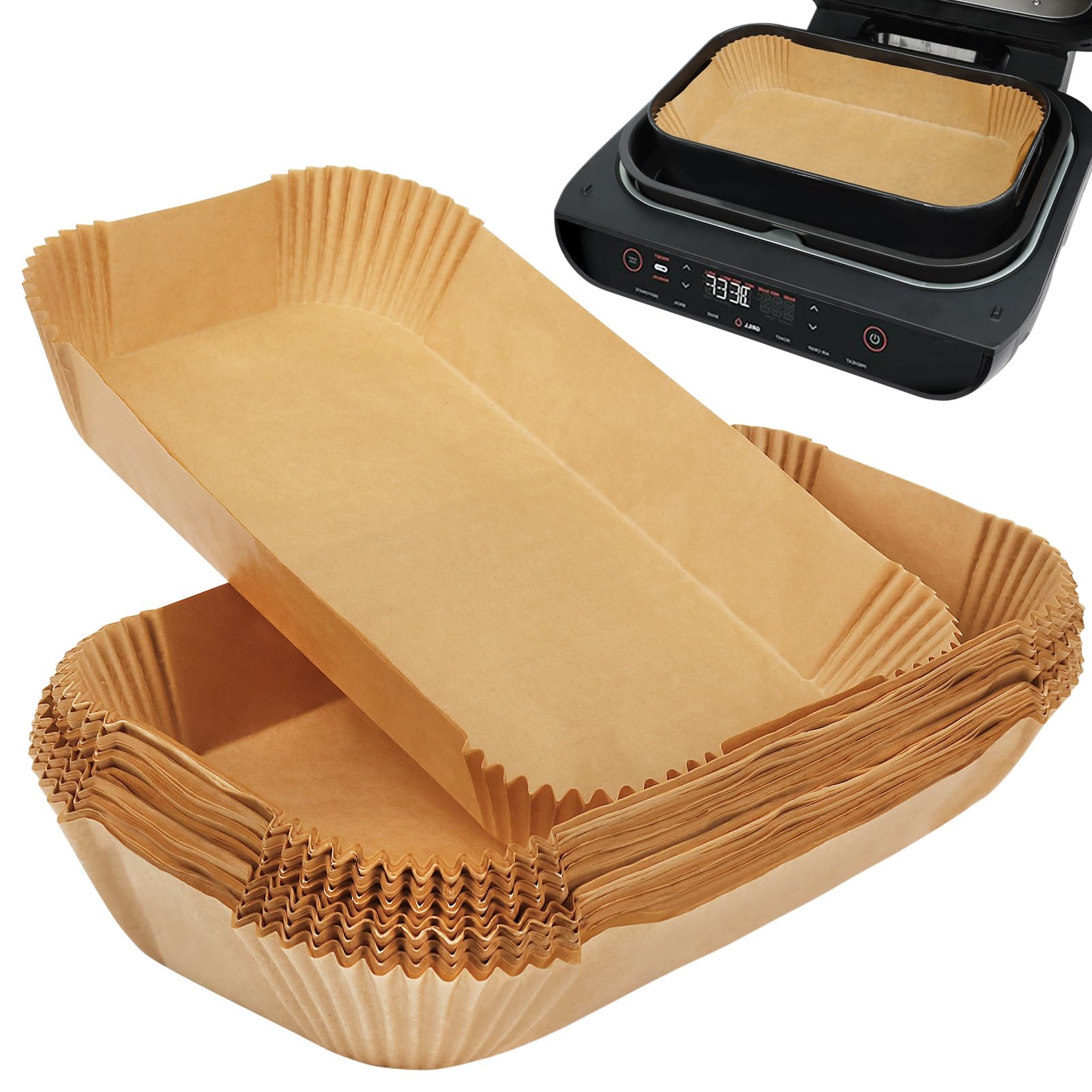 BYKITCHEN Air Fryer Paper Liners for Ninja Foodi MAX AG551UK | 100PCS