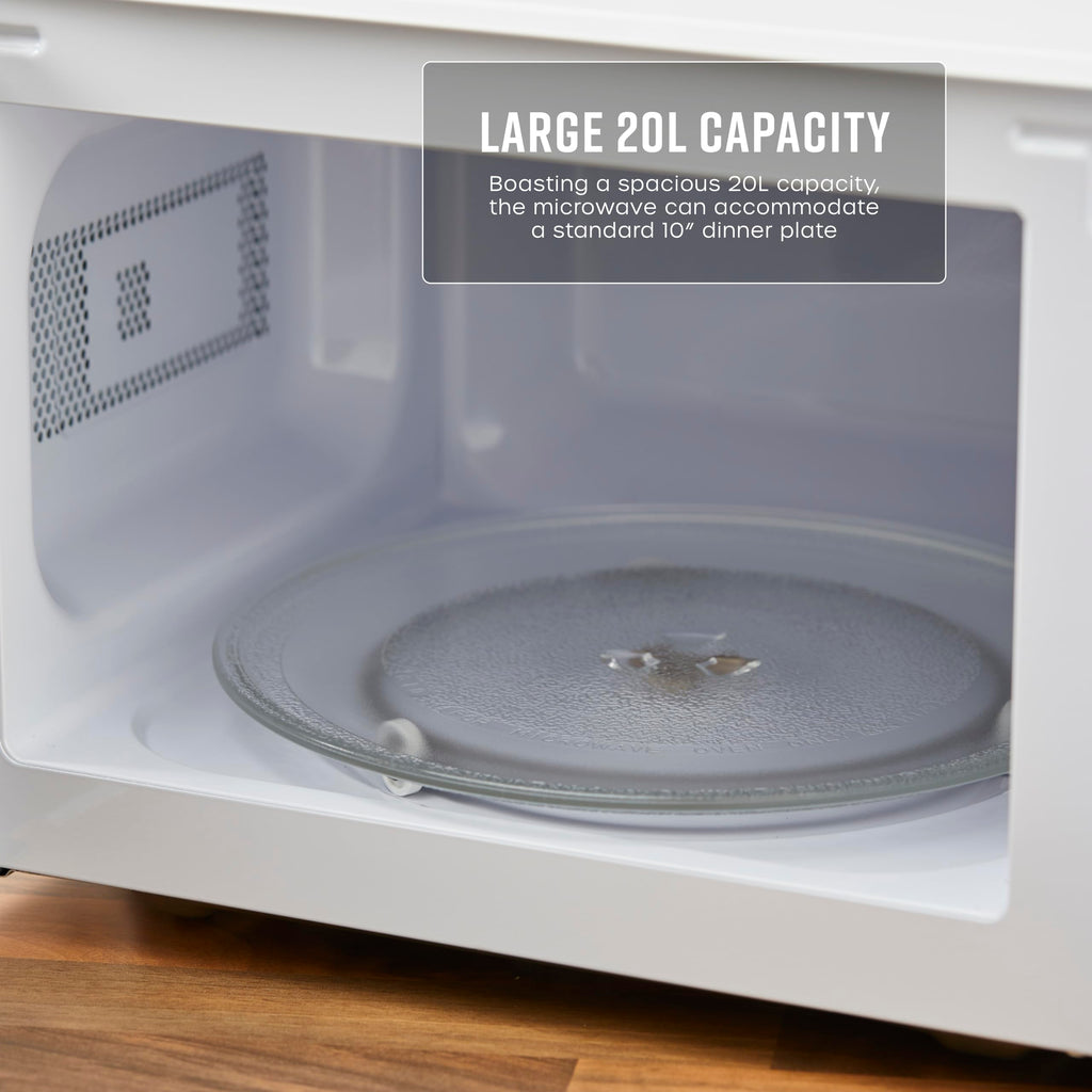Swan SM4420WHT Manual Microwave | 700W 20L Capacity - White
