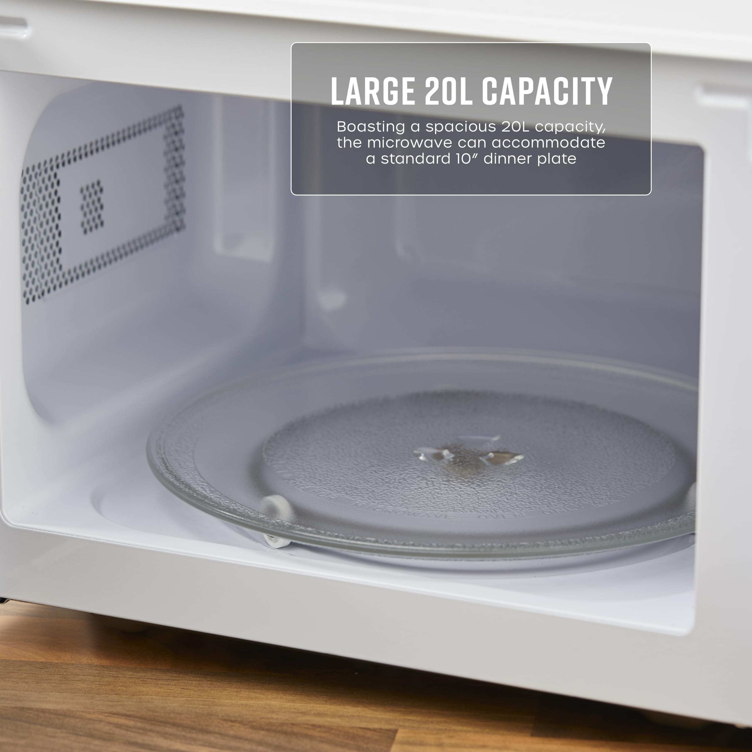 Swan SM4420WHT Manual Microwave | 700W 20L Capacity - White