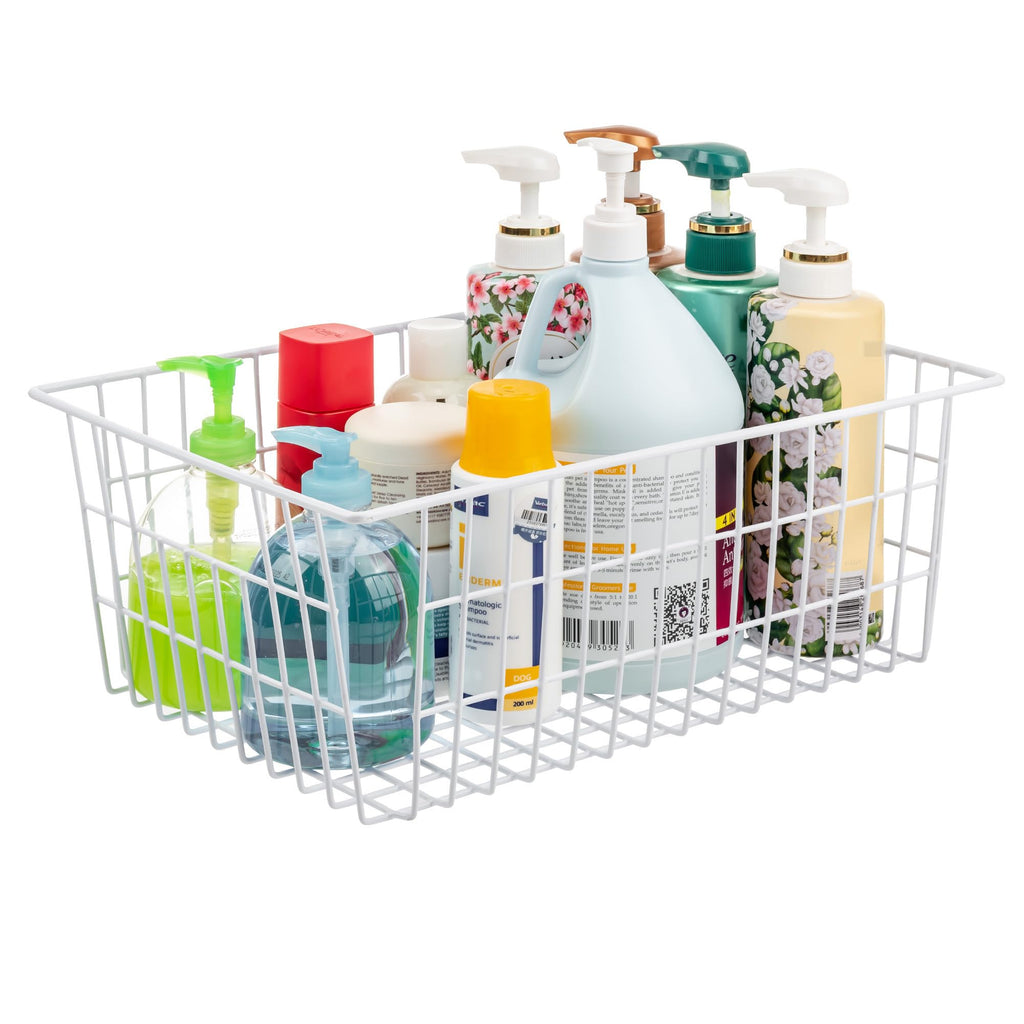 iPEGTOP Metal Wire Stroage Baskets, Large Freezer Refrigerator Organizer Bins, Home Office Shelf Freezer Storage for Bathroom, Pantry - image 4