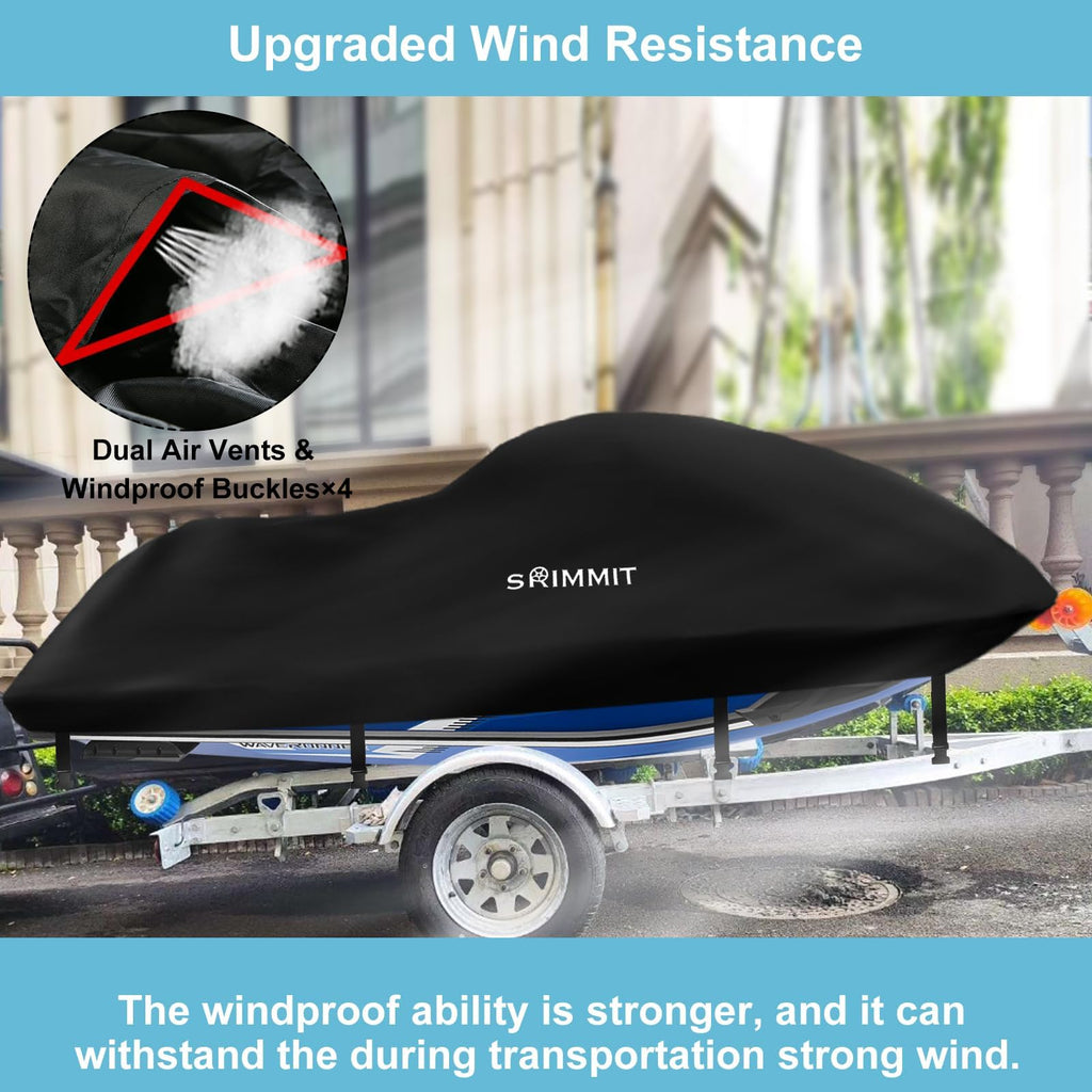 Heavy Duty 420D Jet Ski Cover | Waterproof 3-Seater PWC Cover
