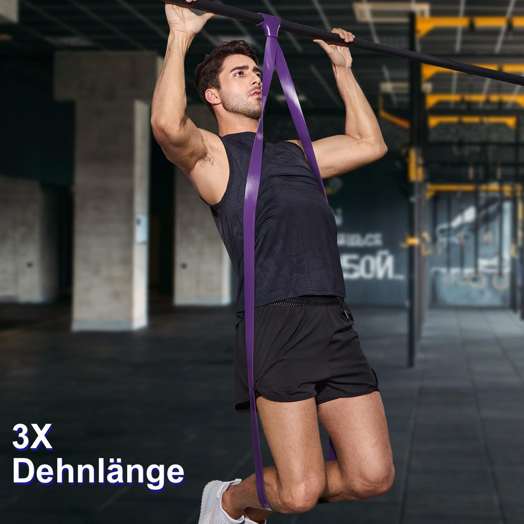 PYHIGH Pull Up Assistance Bands Set – 70-230 lbs Natural Rubber Gym Bands