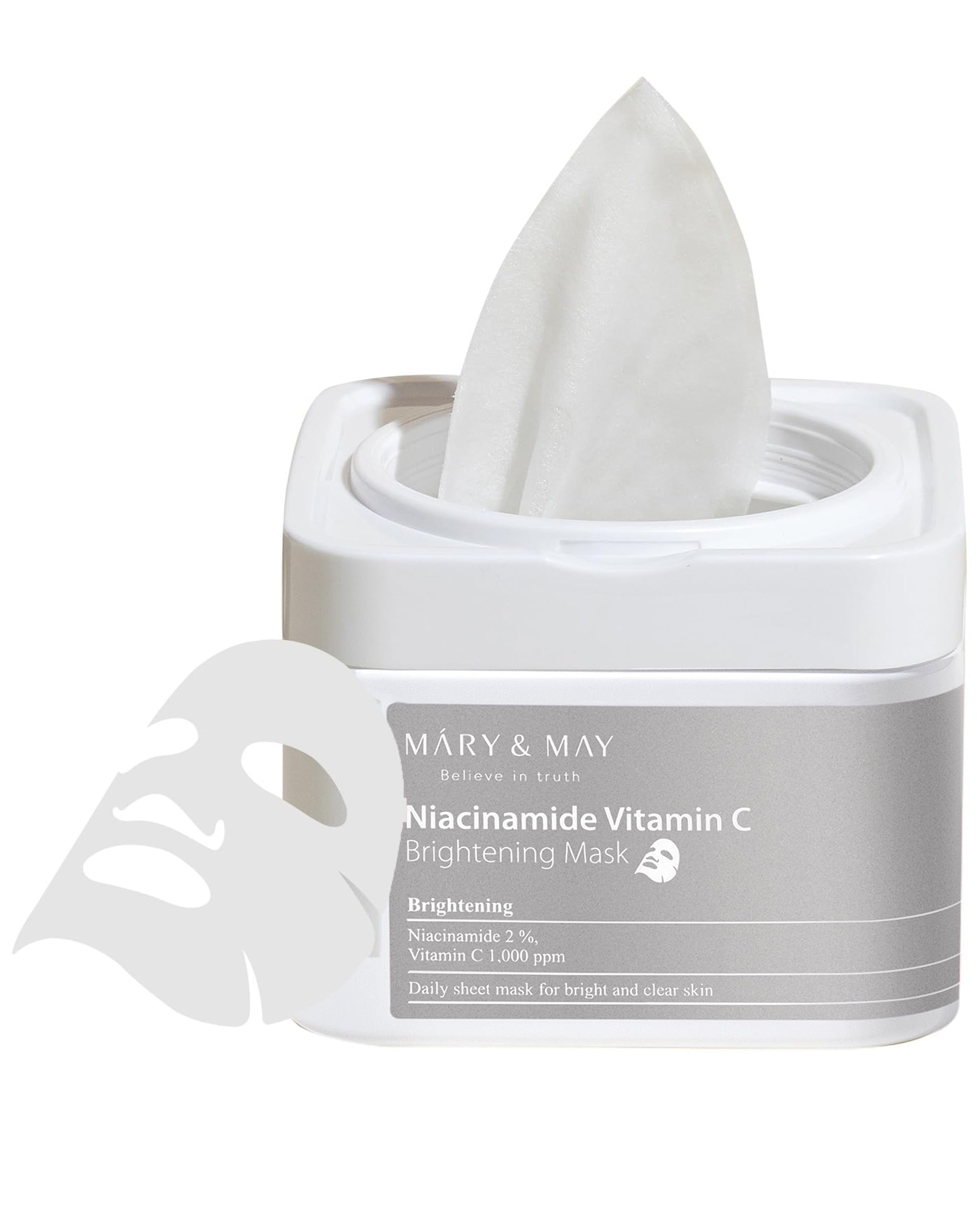 Mary&May Niacinamide Vitamin C Daily Mask - Brightening Korean Sheet Mask