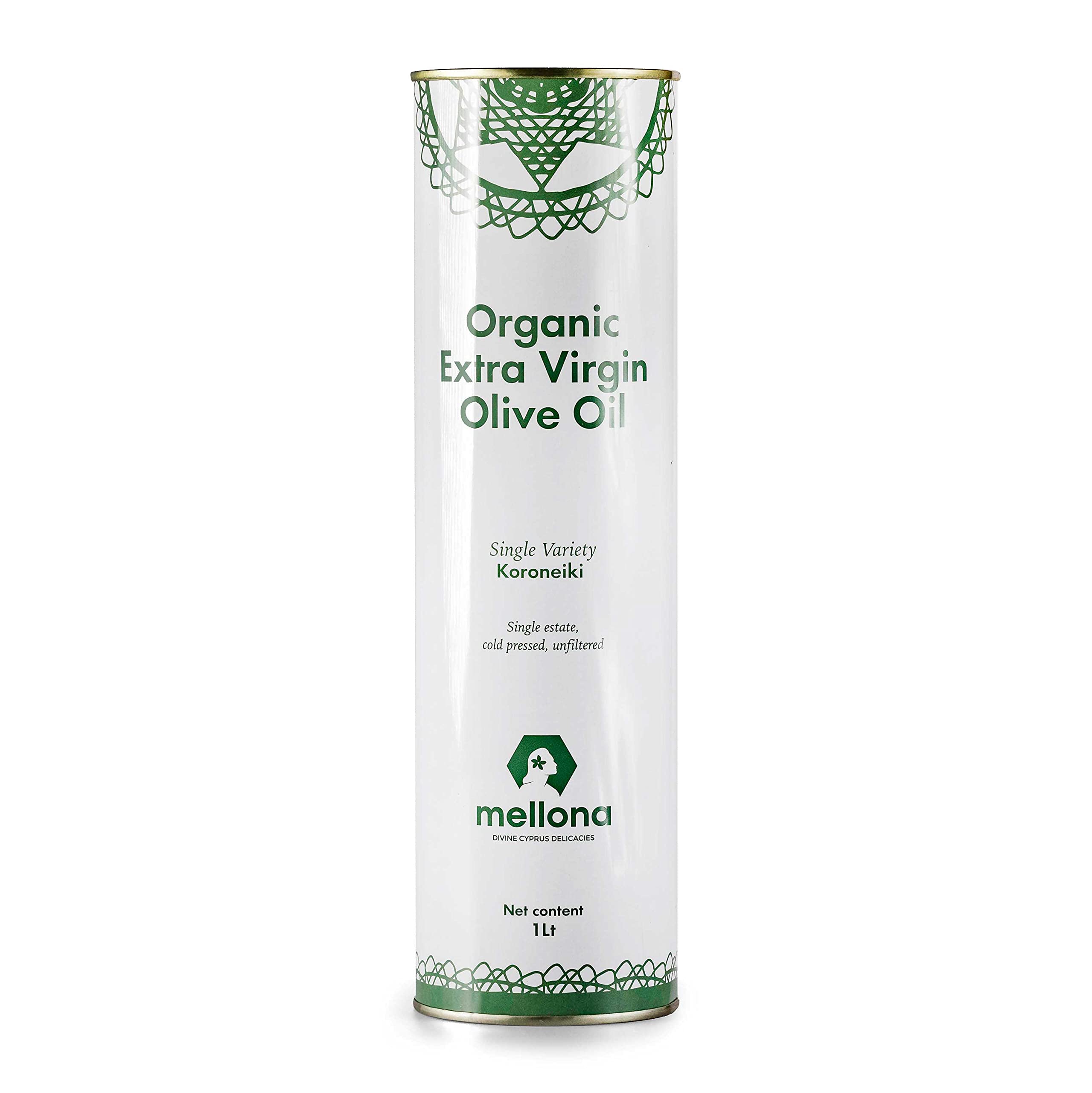 Mellona Organic Extra Virgin Olive Oil | Cold Pressed & Hand Harvested - 1L