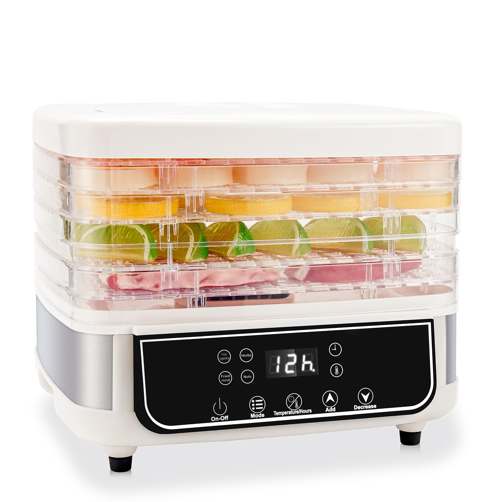Obecilc 5-Layer Food Dehydrator with 72H Timer and LED Display