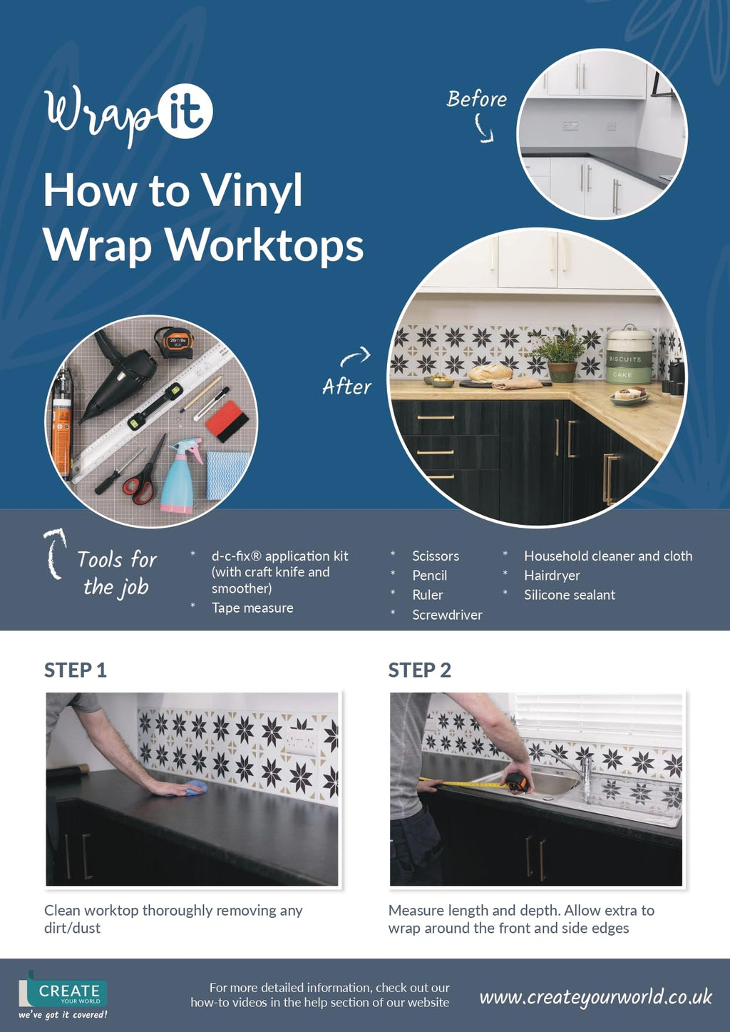 Jolof Store Ribbeck Oak Sticky Back Plastic Vinyl Wrap - 5 Pack + Kit