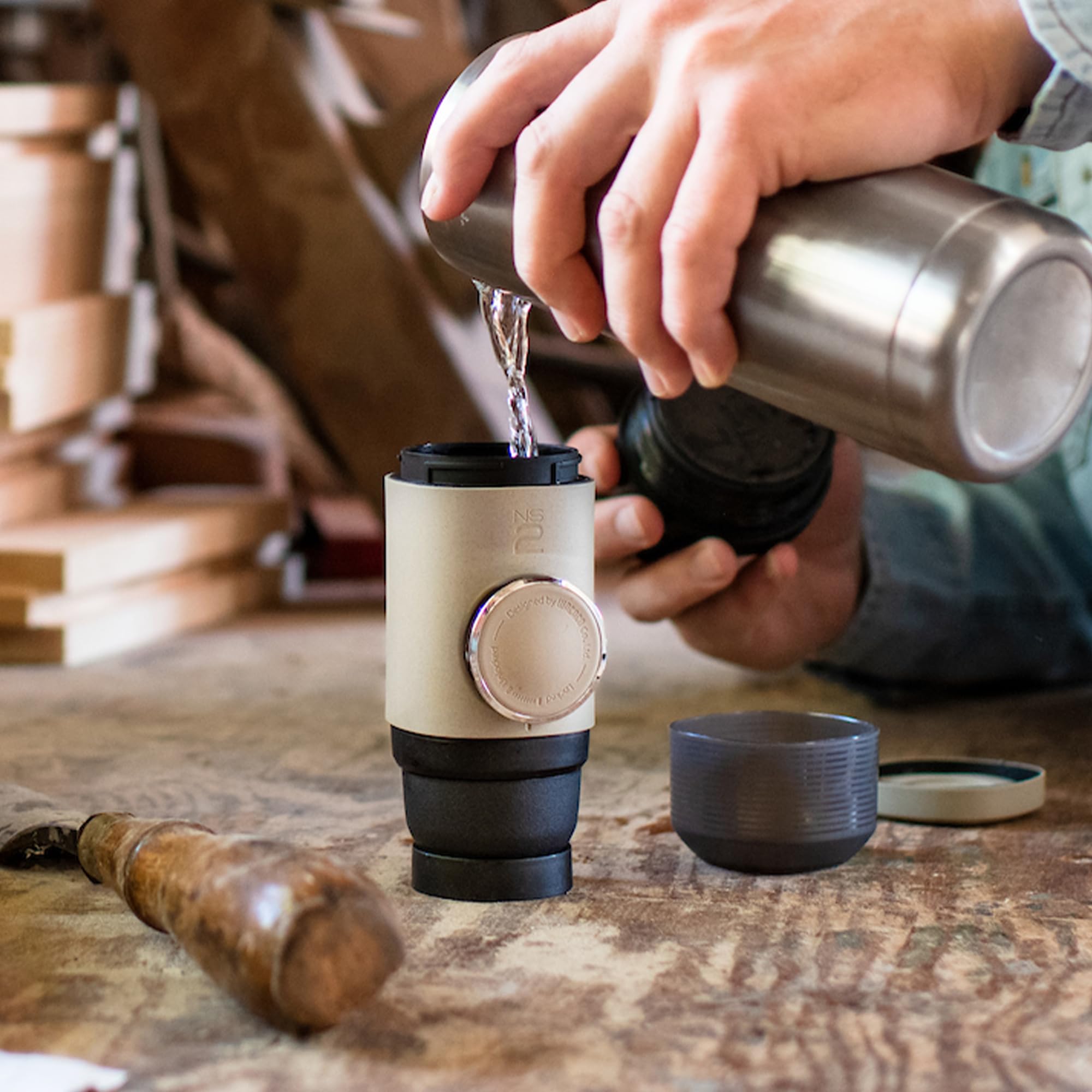 WACACO Minipresso NS2 Portable Espresso Maker | Manual 18 Bar Coffee Machine