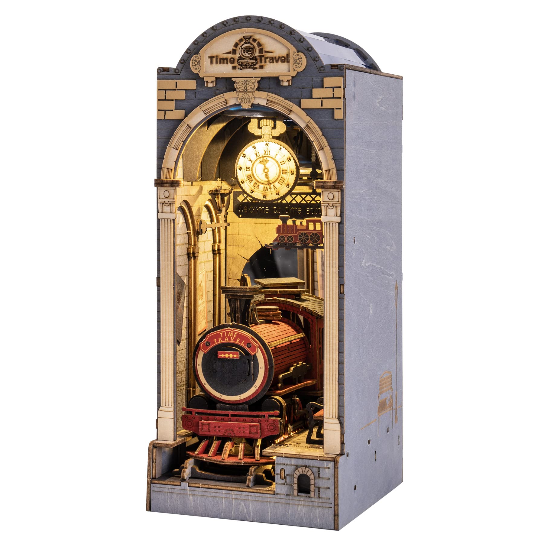 Rolife DIY Book Nook Kit – 3D Wooden Puzzle Miniature with LED Light