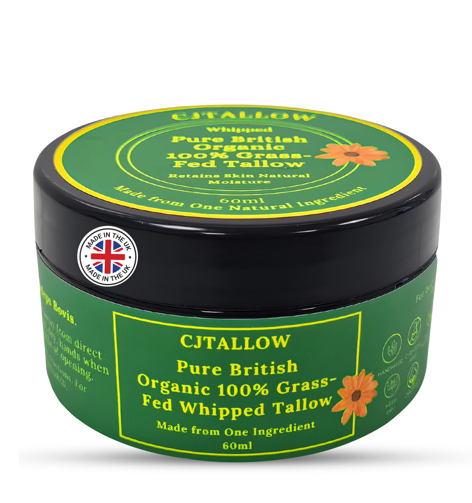 CJ Tallow Organic Beef Tallow Face Cream & Moisturiser - 60ml