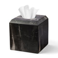 WORHE Natural Marble Tissue Box Cover – Heavy Duty Square Stone Holder