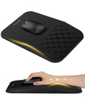 ProtoArc Ergonomic Mouse Pad with Memory Foam Wrist Support – Black