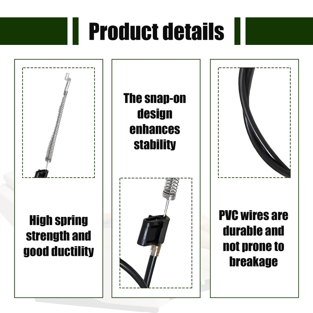 Manyugo 2PCS Recliner Chair Cable Replacement, Black - image 3