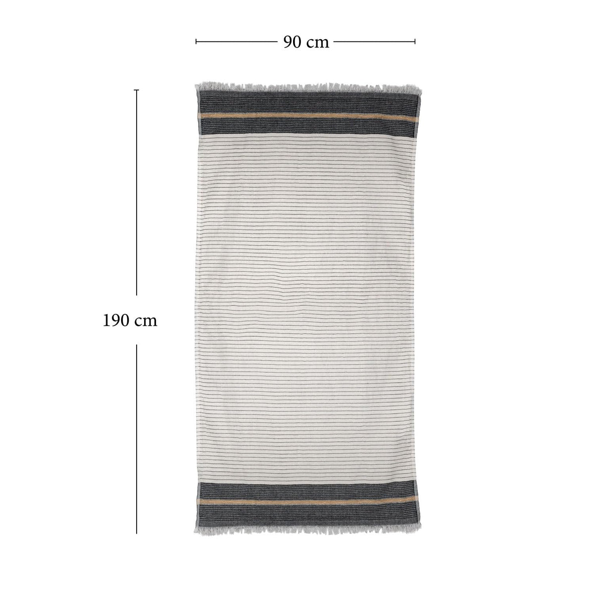 BERCA HOME Olympos Turkish Beach Towel – 100% Cotton Peshtemal Hammam & Bath Towel – Lightweight, Quick Dry, Sand Free – 90 × 190 cm - image 5