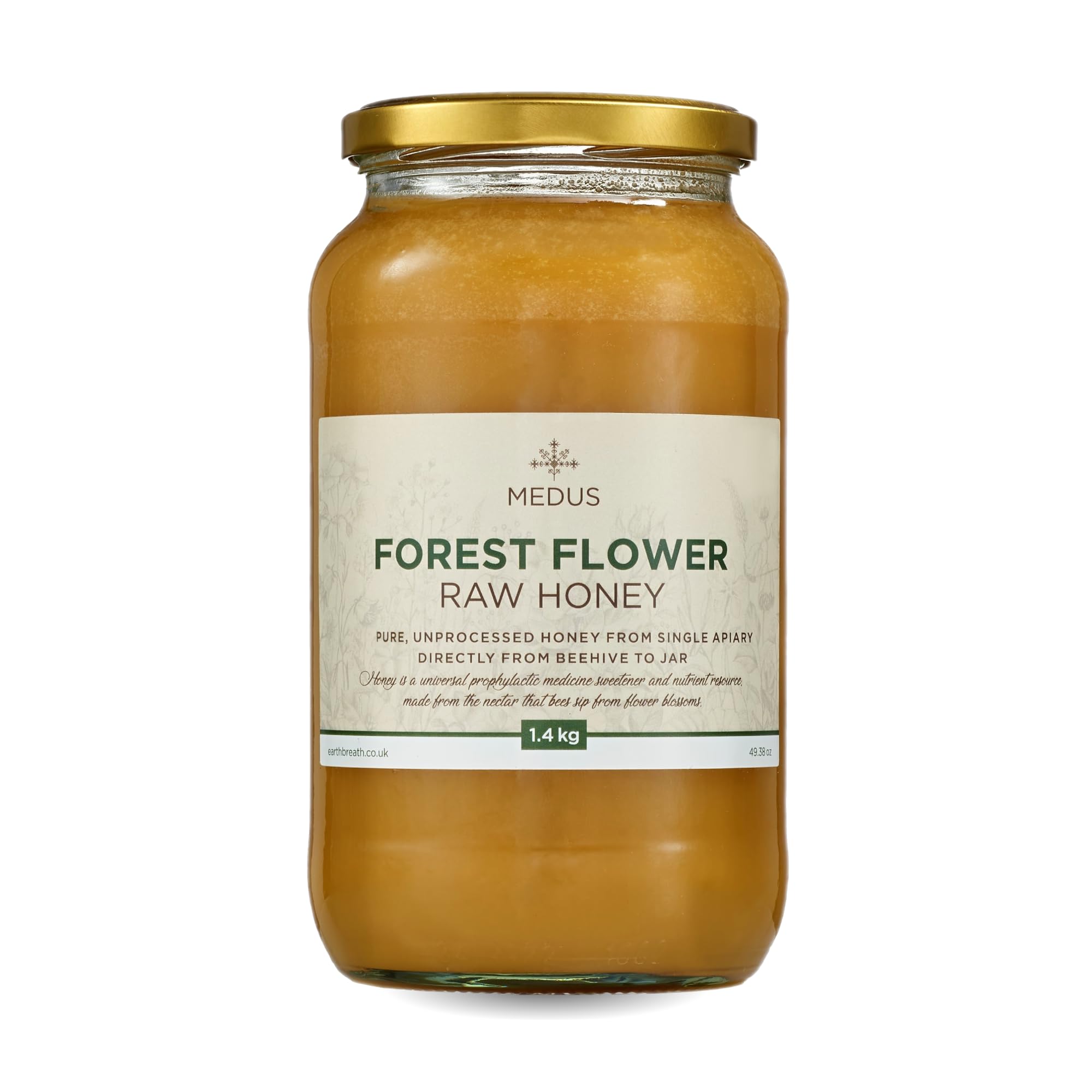 Earthbreath Forest Flower Raw Honey – 1.4kg Pure & Natural Honey