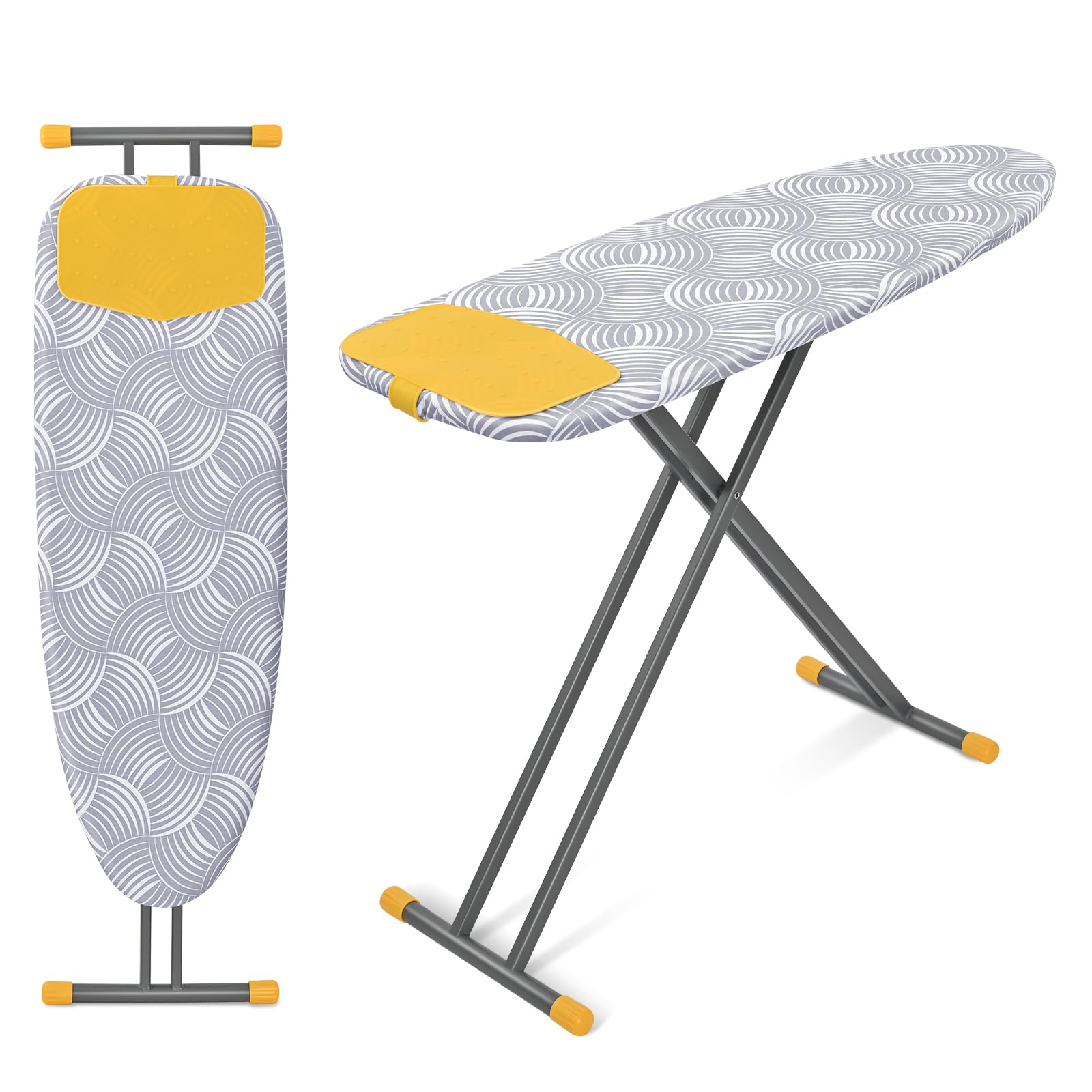 KINGRACK Extra Wide Ironing Board – Heavy Duty Metal with 4 Heights