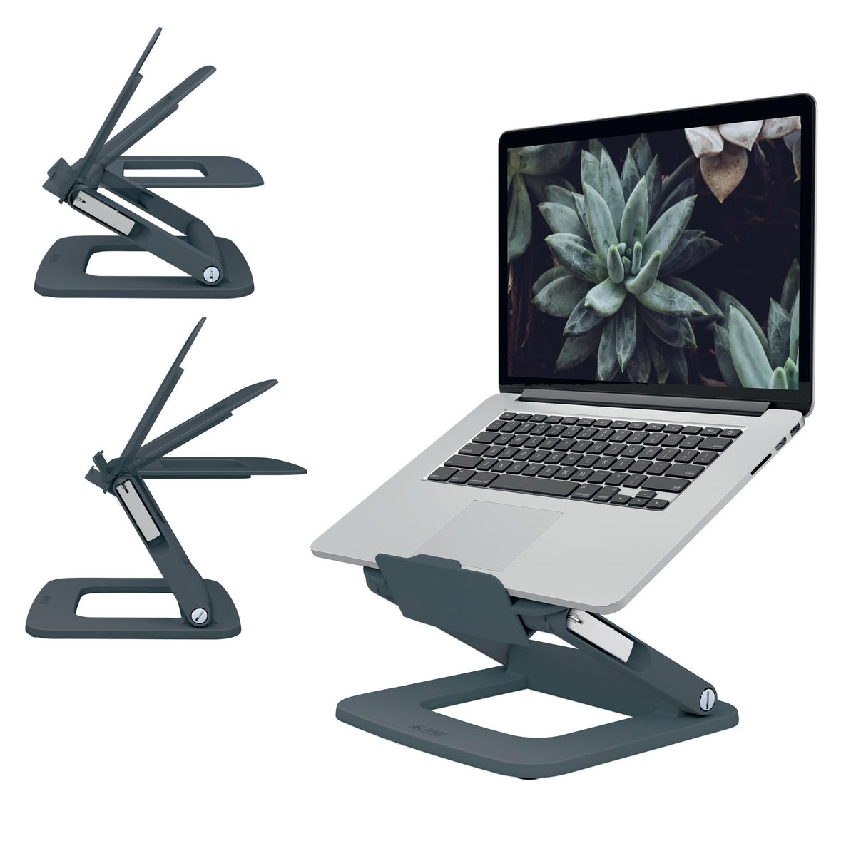 Leitz Height Adjustable Multi-Angle Laptop Stand, 80% Recycled Plastic, Six Pre-Set Height & Angle Combinations, Compact Footprint, 100% Recyclable