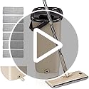 Masthome Flat Mop and Bucket Set | 6 Microfibre Pads for Hardwood Floors