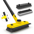 JEHONN 3-in-1 Shower Cleaning Brush | 136cm Long Handle Tub & Tile Scrubber