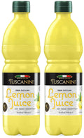 Tuscanini Sicilian Lemon Juice – 100% Not from Concentrate, 500ml (2 Pack)