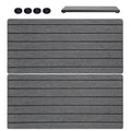 FOGARI Diatomaceous Earth Absorption Tray | 2-Piece Grey Set for Kitchen
