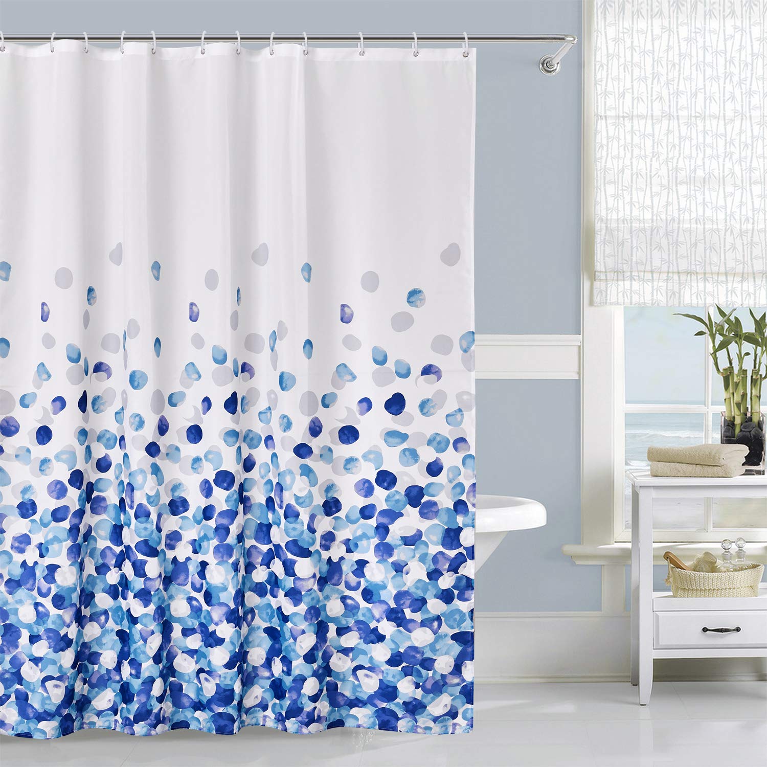 Trimming Shop Polyester Shower Curtain | Mildew Resistant - 180x180cm