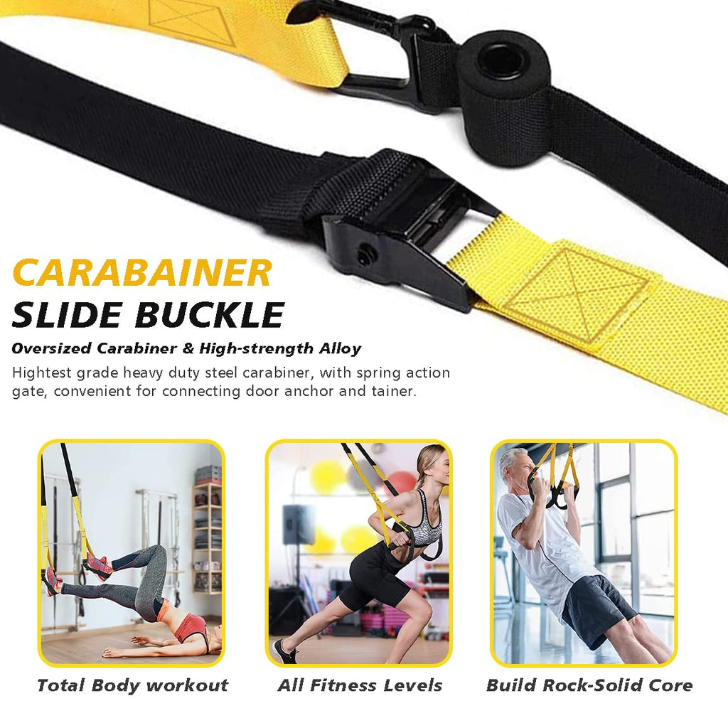 UONNER Suspension Trainer – Home Gym Resistance Straps for Full Body Workout
