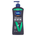 Vaseline Men Fast Absorbing Body & Face Lotion for Dry Skin, 24.5 Oz
